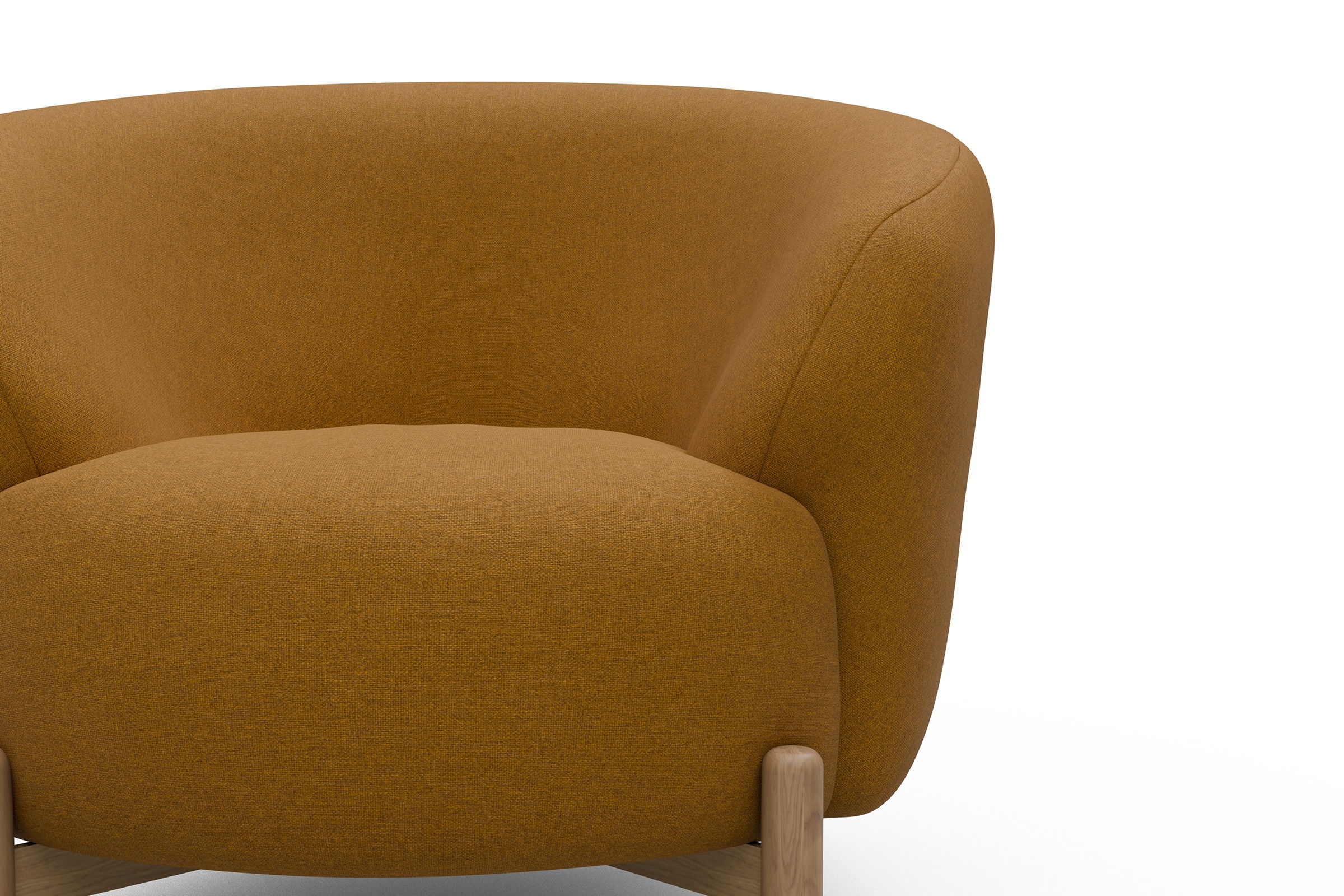 Sessel Ronda Holzbeine Eiche Natur Satya-Ocre