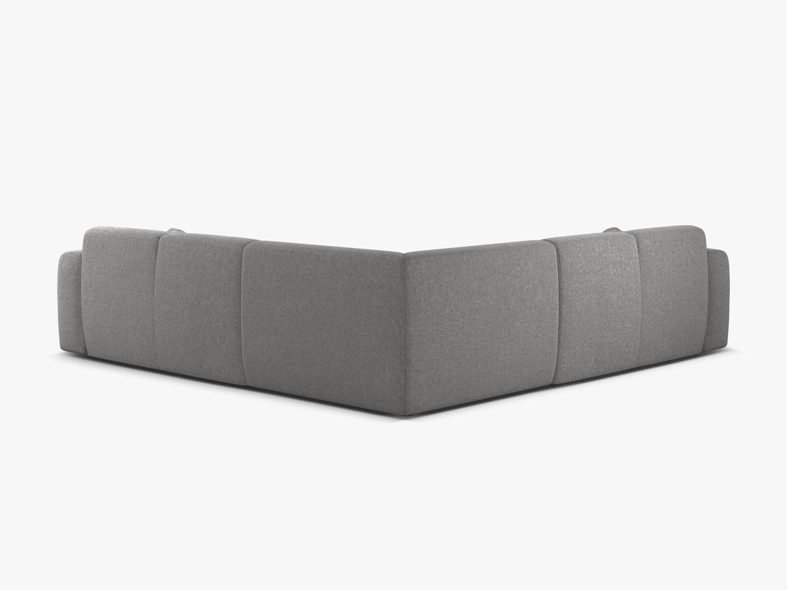 Micadoni Ecksofa Molino 5-Sitzer Chenille Eden Hellgrau