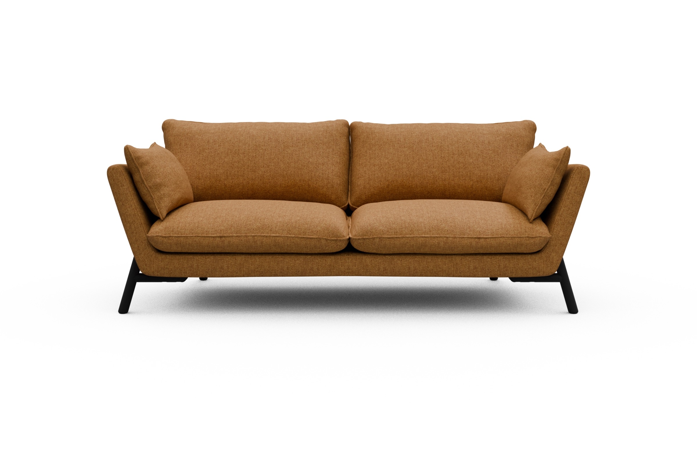Skandi Home Sofa Emil 3-Sitzer Beinfarbe Eiche Schwarz Sama-Curcama moebelfaktor