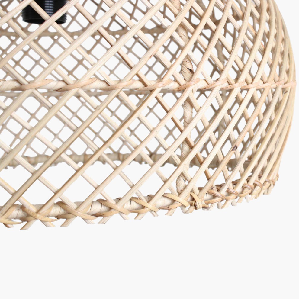 Raw Materials Maze Rattan-Hängelampe natur Ø 42x36cm