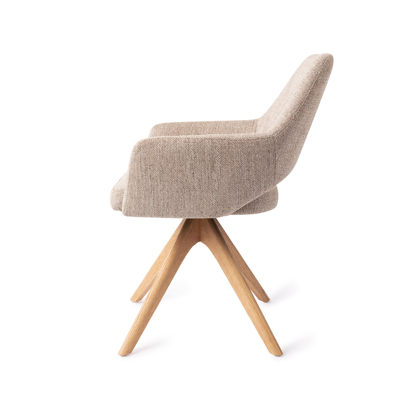 Jesper Home Esszimmerstuhl Yanai Biscuit Beach Revolve Eiche Natur