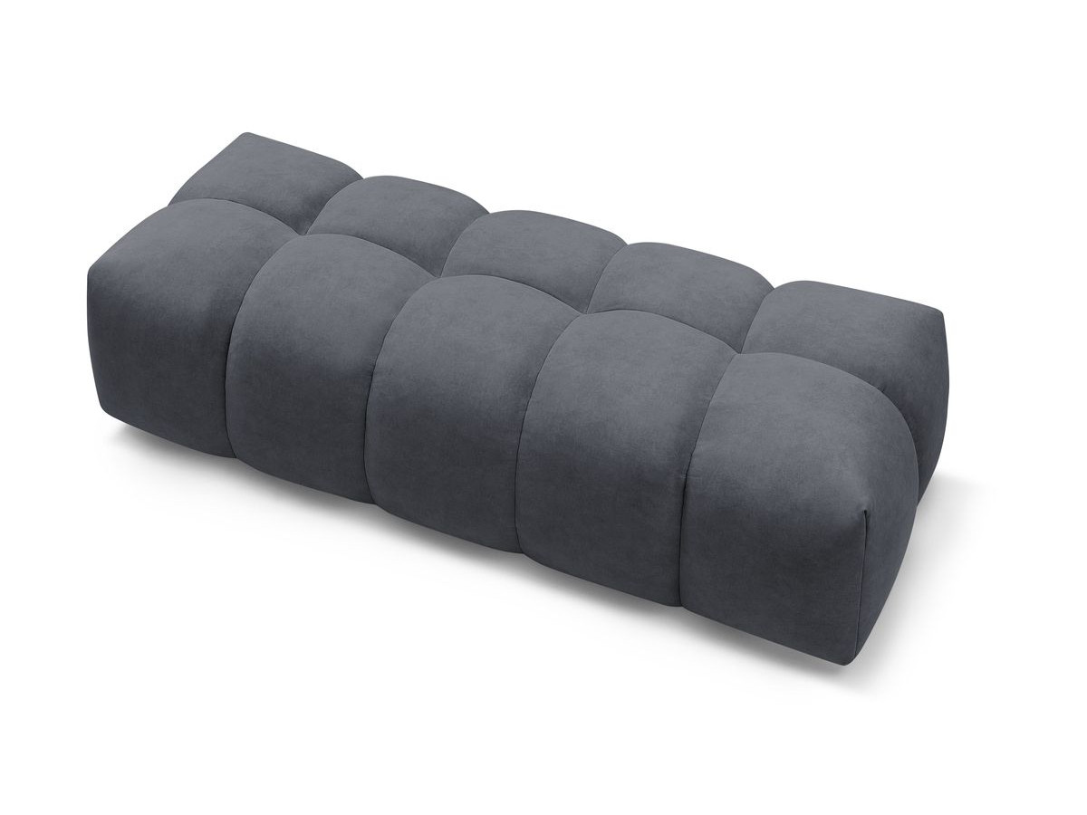 Bobochic Mont-blanc Pouf Samt Dunkelgrau