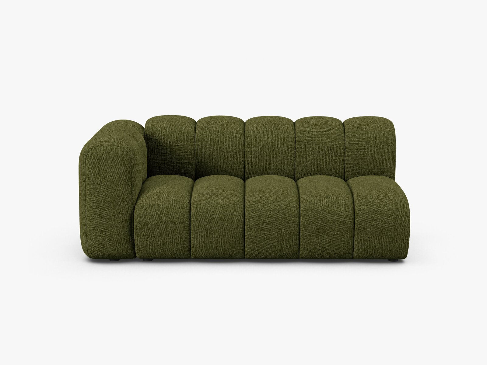 Micadoni Modul Lupine 3-Sitzer Links Boucle Baloo Dunkel-Olivgrün