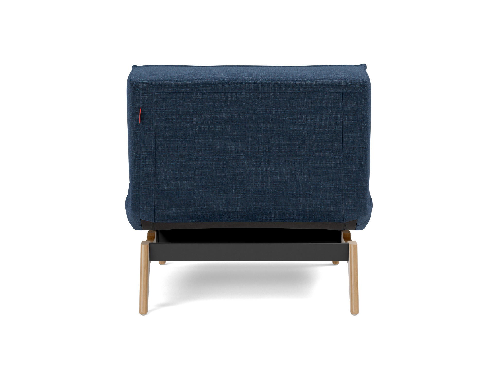 Sessel Splitback Chenille Esina 414-Indigo-Blue Beine Eiche