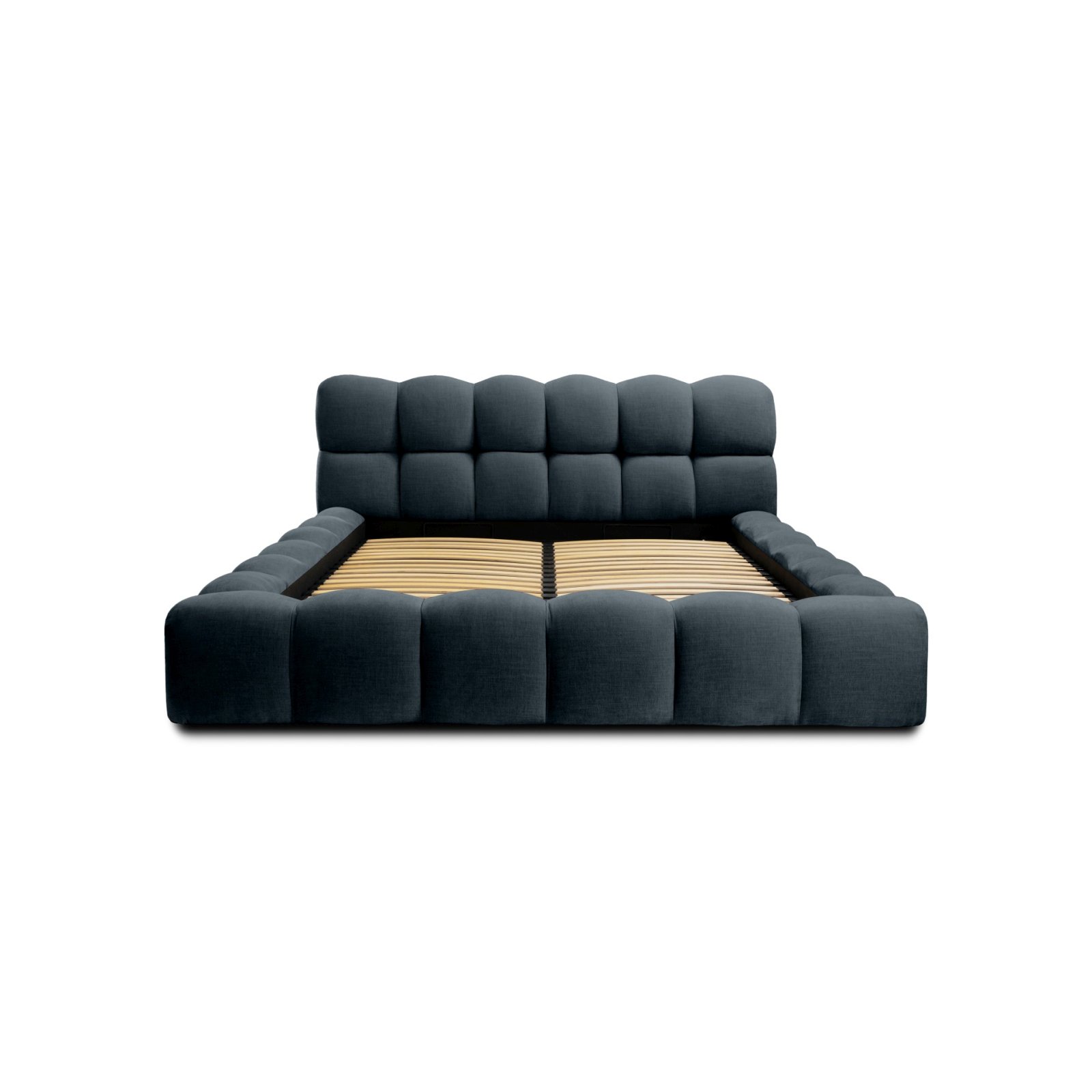 Polsterbett Vento Gewebestoff 180x200 mit Metallrahmen Boston Black