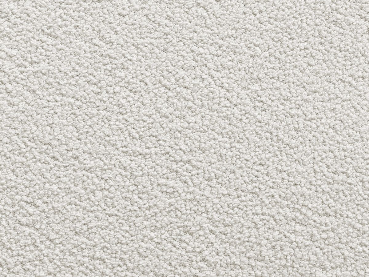 Bobochic Leonore Pouf Bouclé-Stoff Weiß