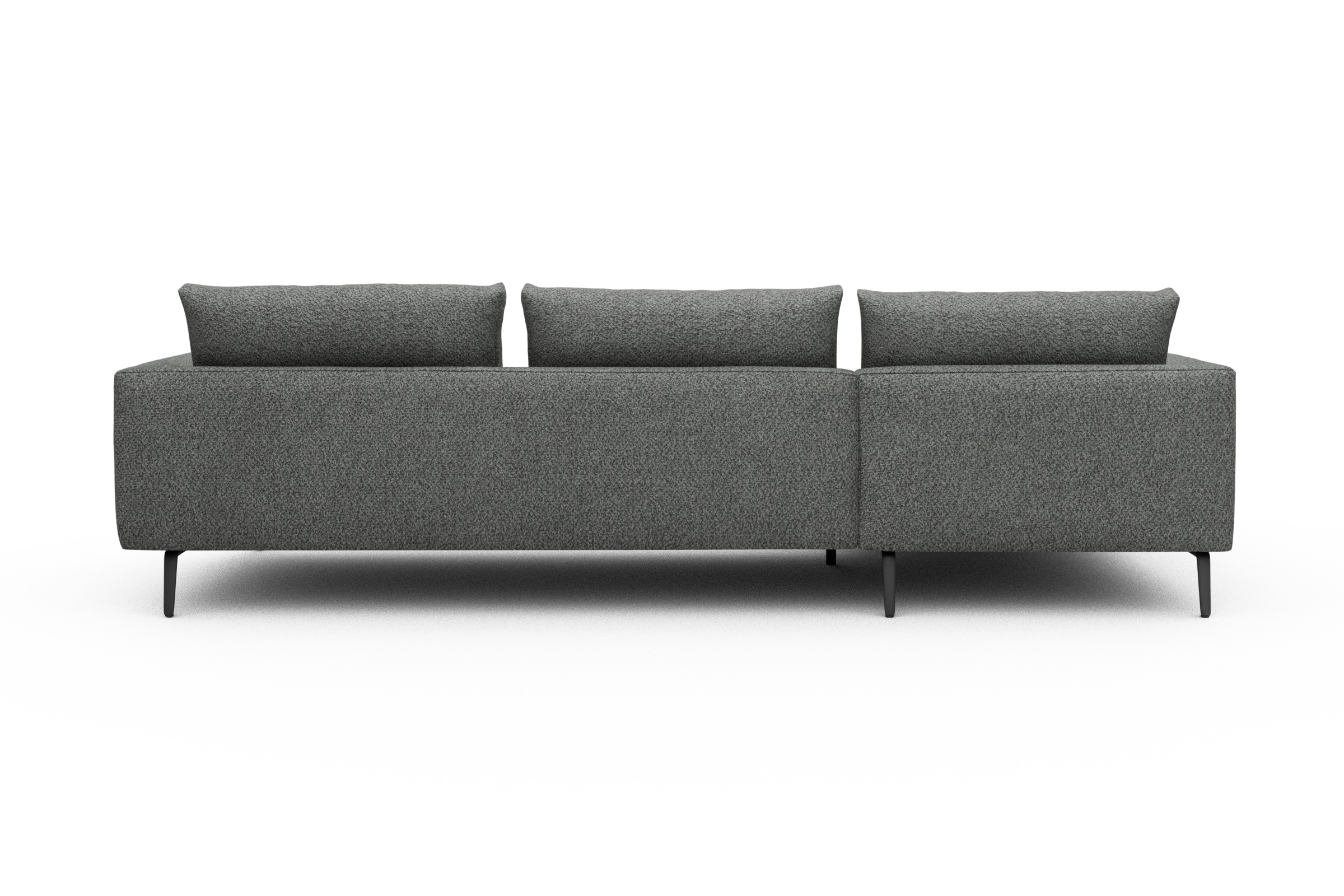 Ecksofa Karl Chaiselongue links mit 2,5-Sitzer Vanora-Warm-Grey