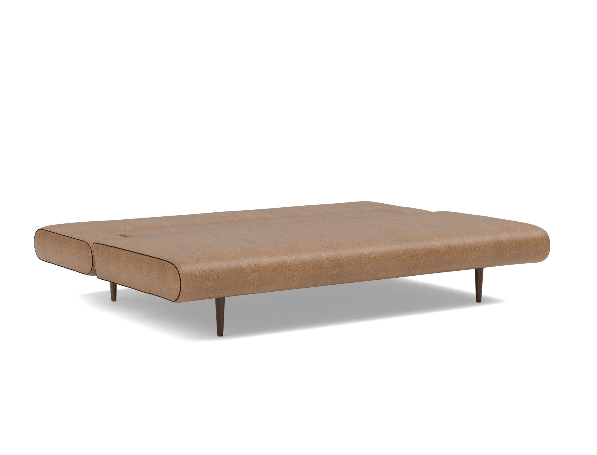 Schlafsofa Unfurl Lounger Lederoptik Faunal 551-Brown