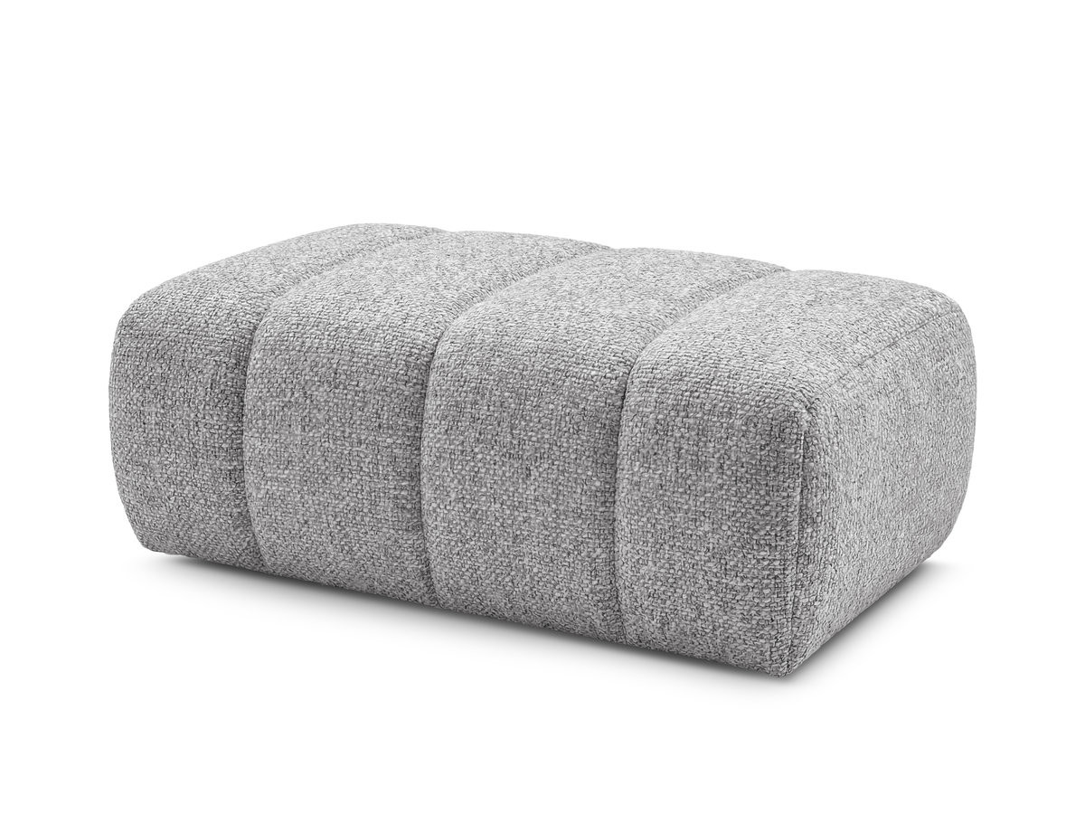 Bobochic Nesty Pouf Melange-Stoff Hellgrau
