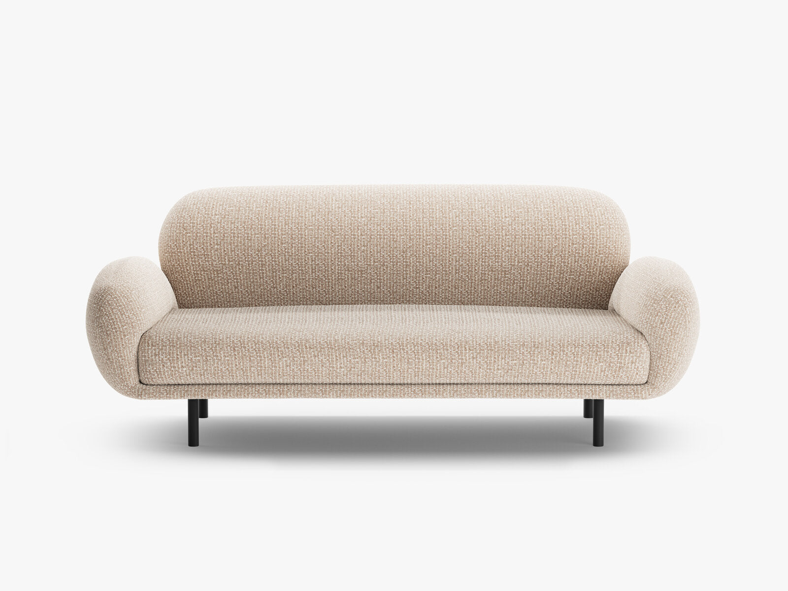 Micadoni Sofa Poppy 2-Sitzer große Version Chenille Silencio Sand