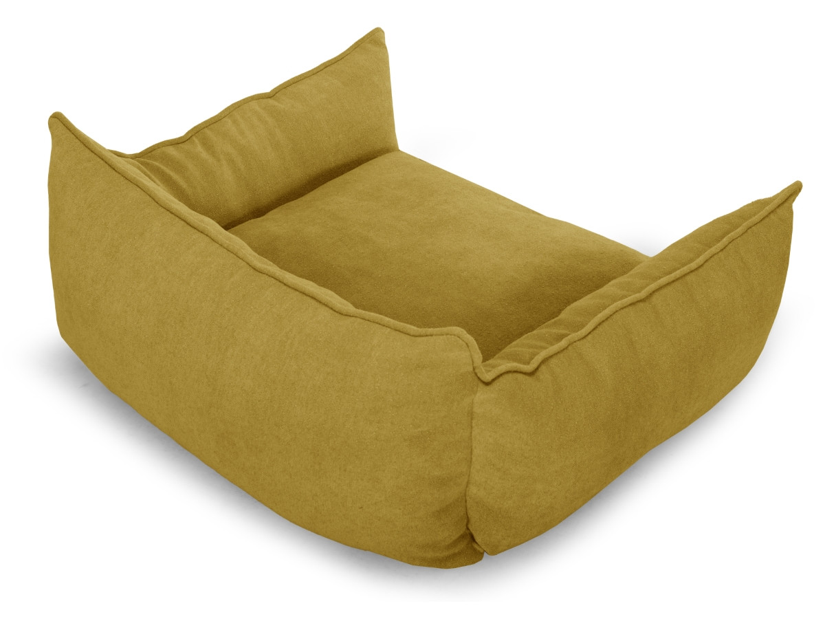 Bobochic Pluto Hundekorb Strukturstoff Gelb, Größe L (84 cm)