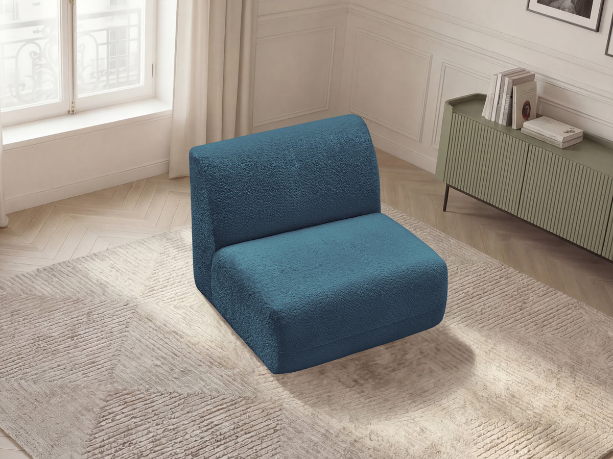 Bobochic Anda Sofamodul 1-Sitzer 84 × 103 cm Chenille Hellblau