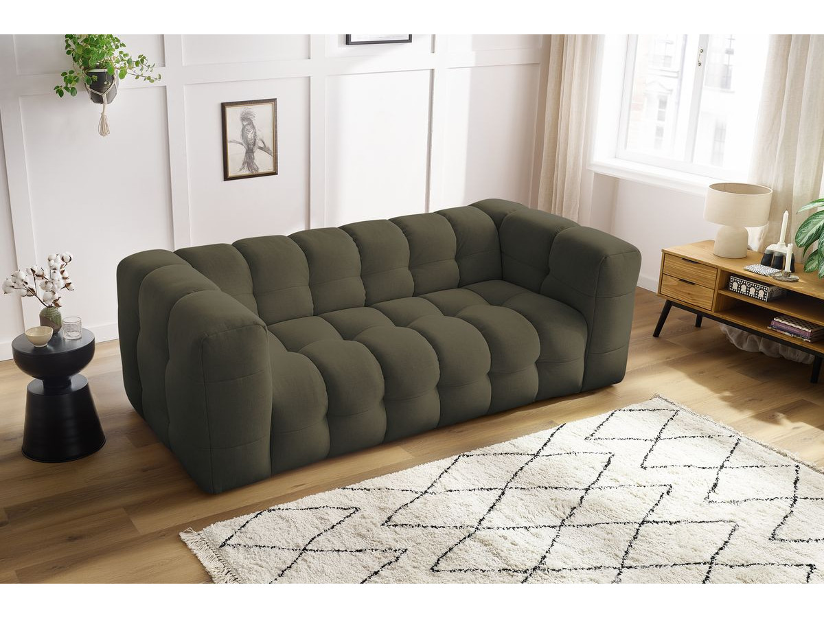 Bobochic Cloud Sofa 3-Sitzer Stoff Grün