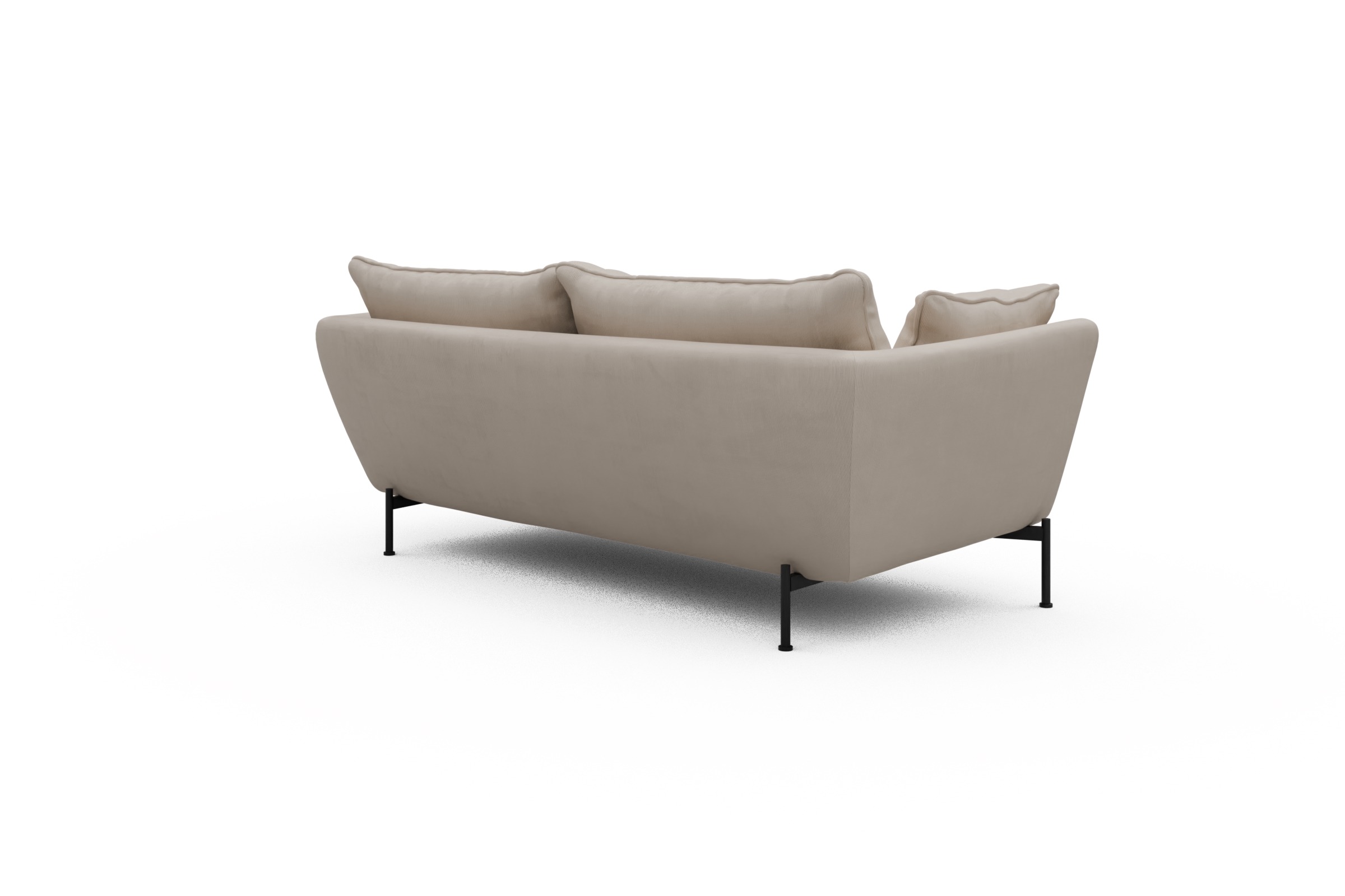 Sofa Anton PREMIUM 2-Sitzer Cordufine-Off-White