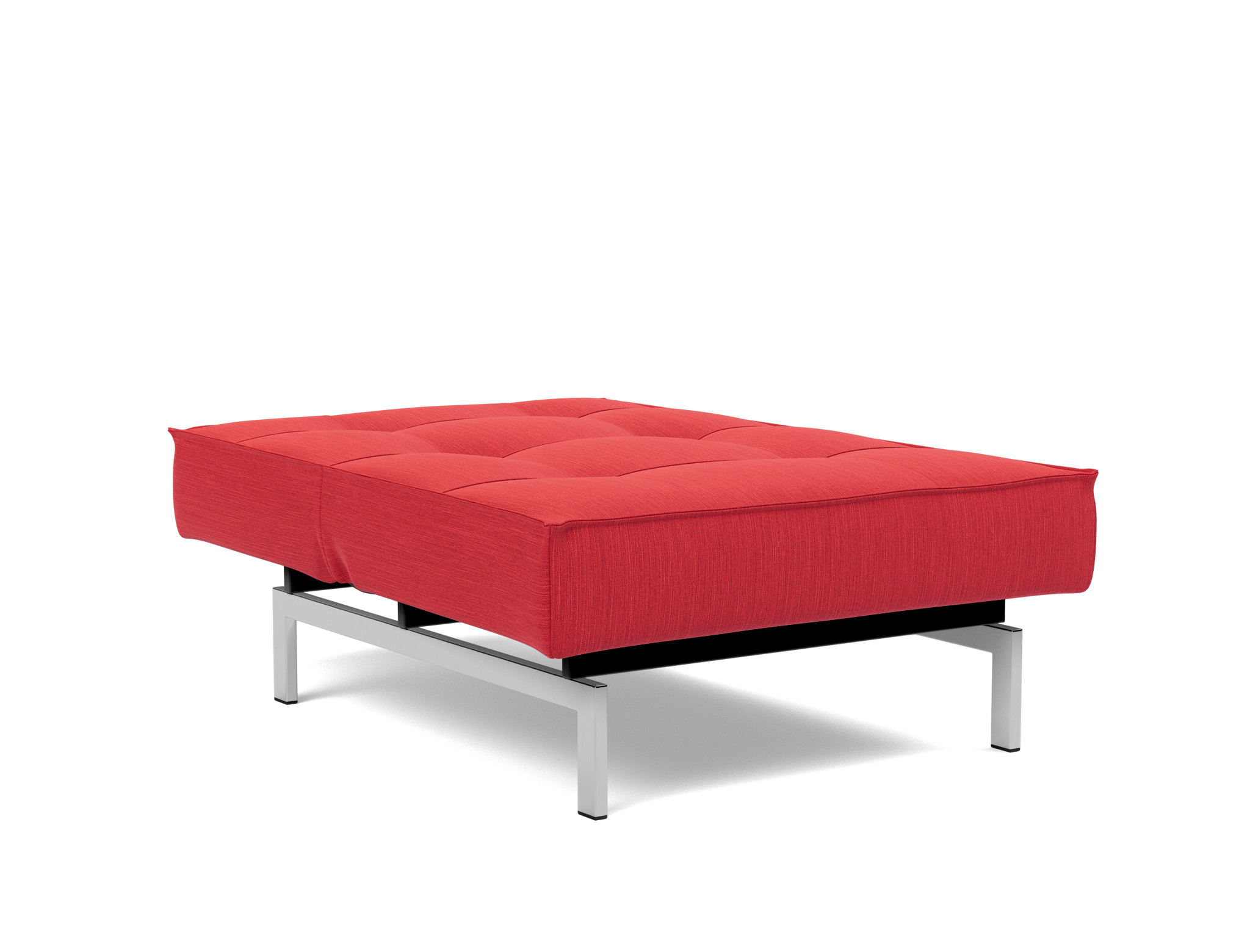 Sessel Splitback Flachgewebe Elegance 511-Red Beine Chrom