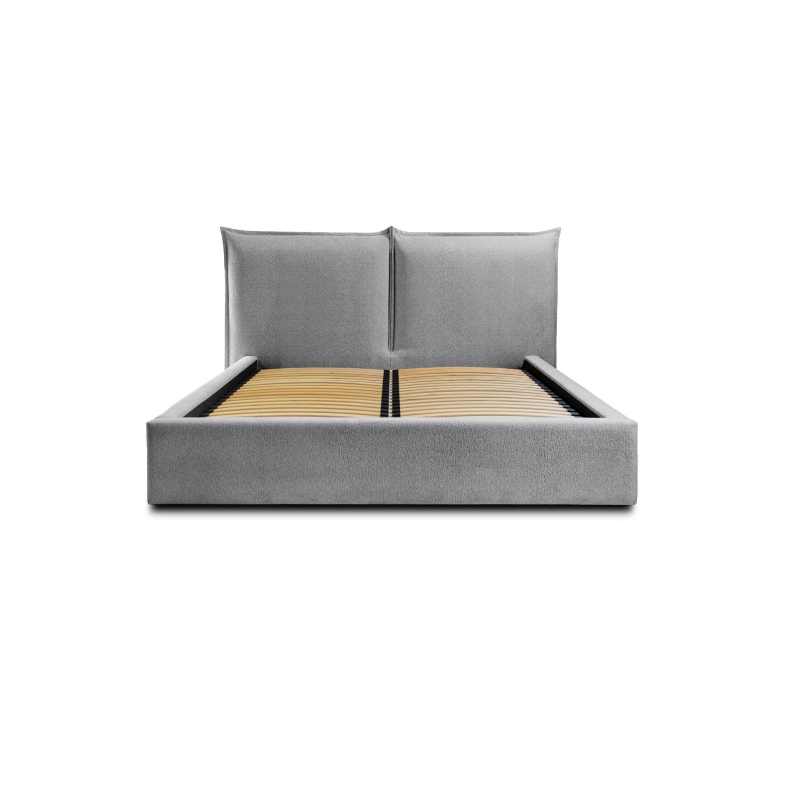 Polsterbett Verona Flachgewebe 140x200 mit Metallrahmen Raven 13
