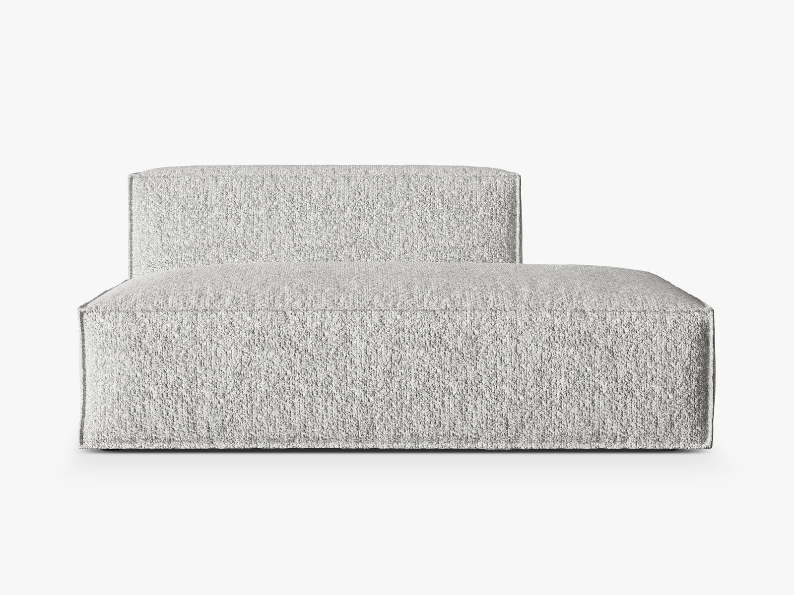 Micadoni Modul Nuria 3-Sitzer Rechts Boucle Silber
