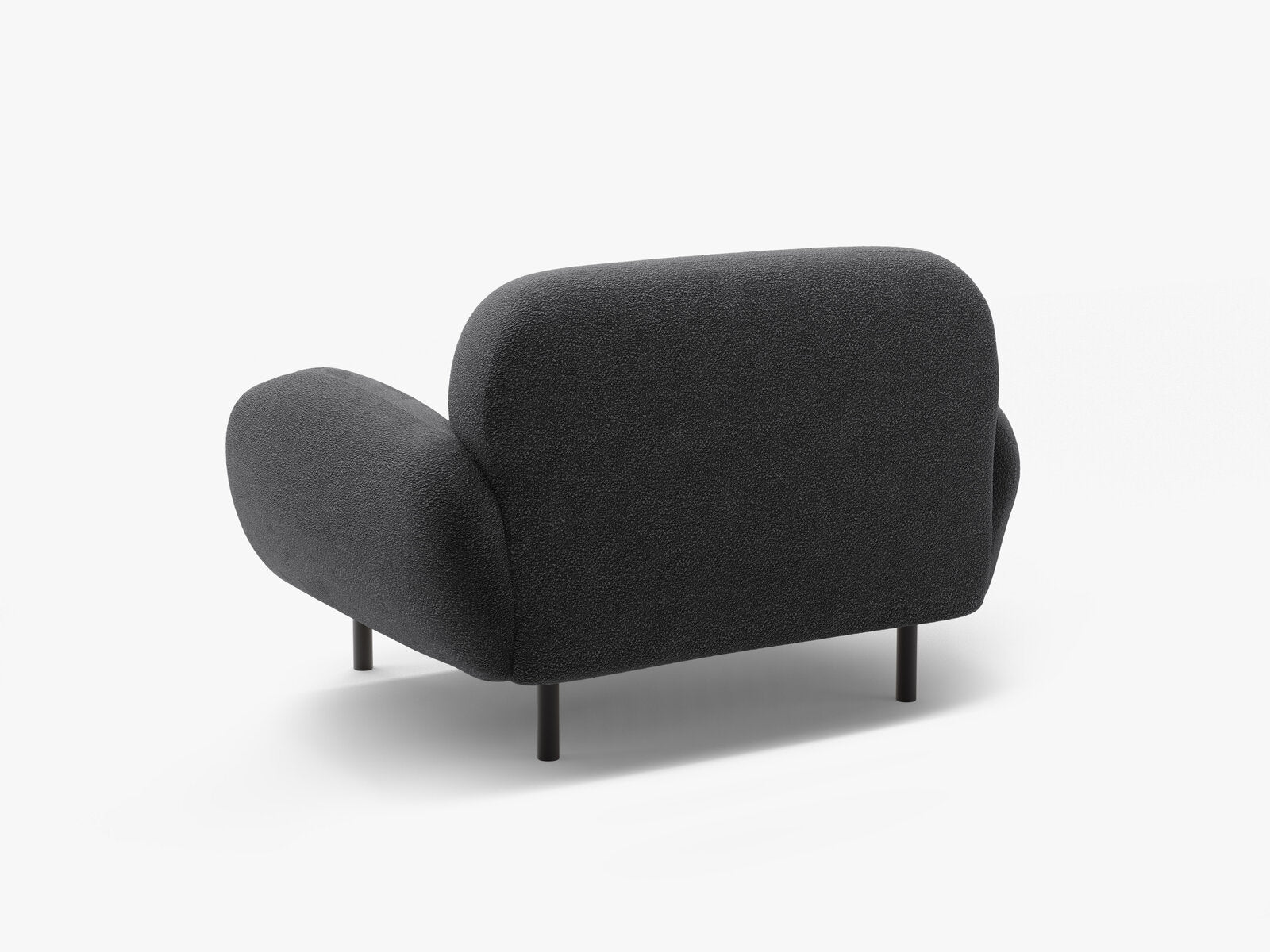 Micadoni Sessel Poppy Boucle Baloo Dunkelgrau
