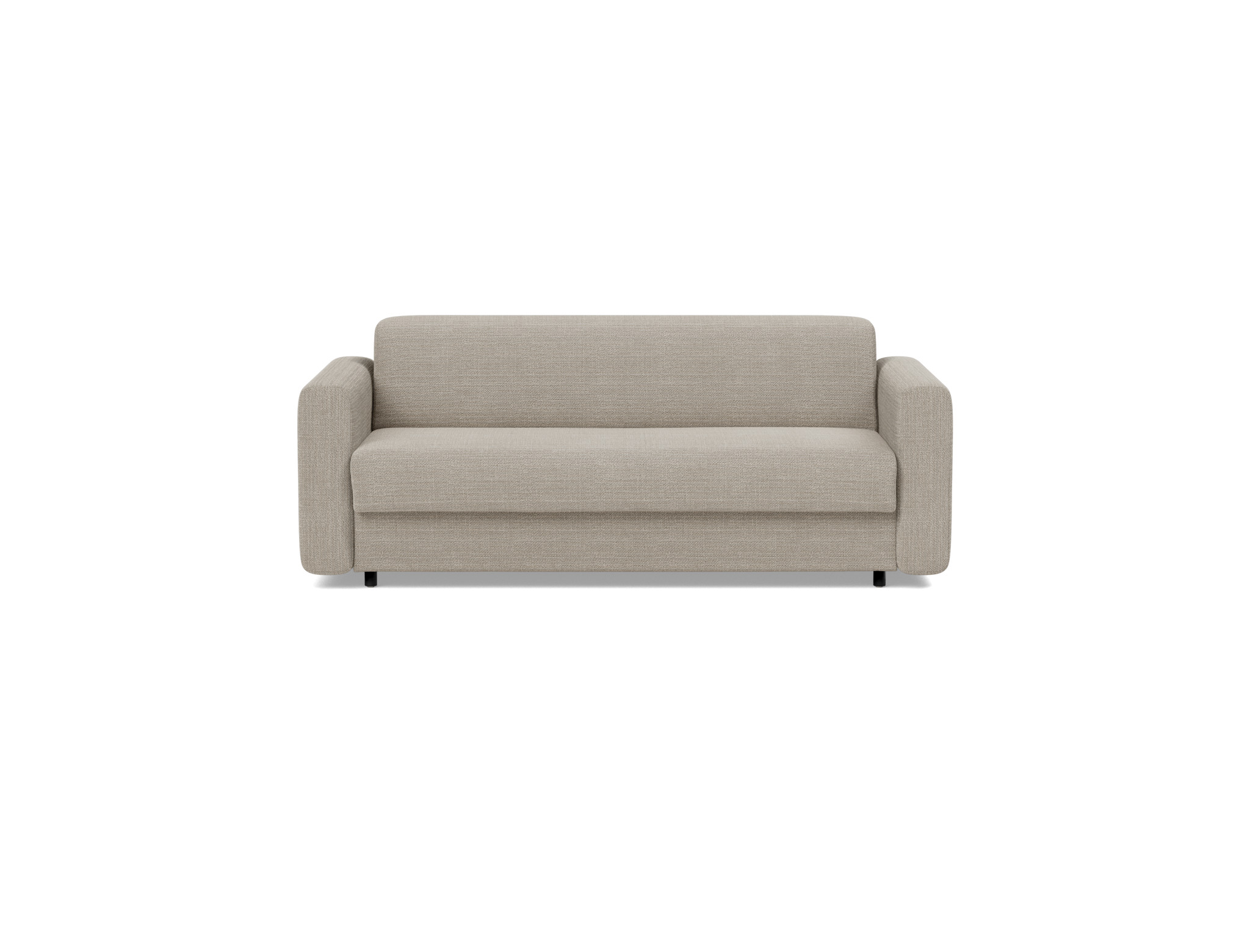 Schlafsofa Killian mit Taschenfederkernmatratze 140 Strukturierter Stoff Kenya 579-Gravel