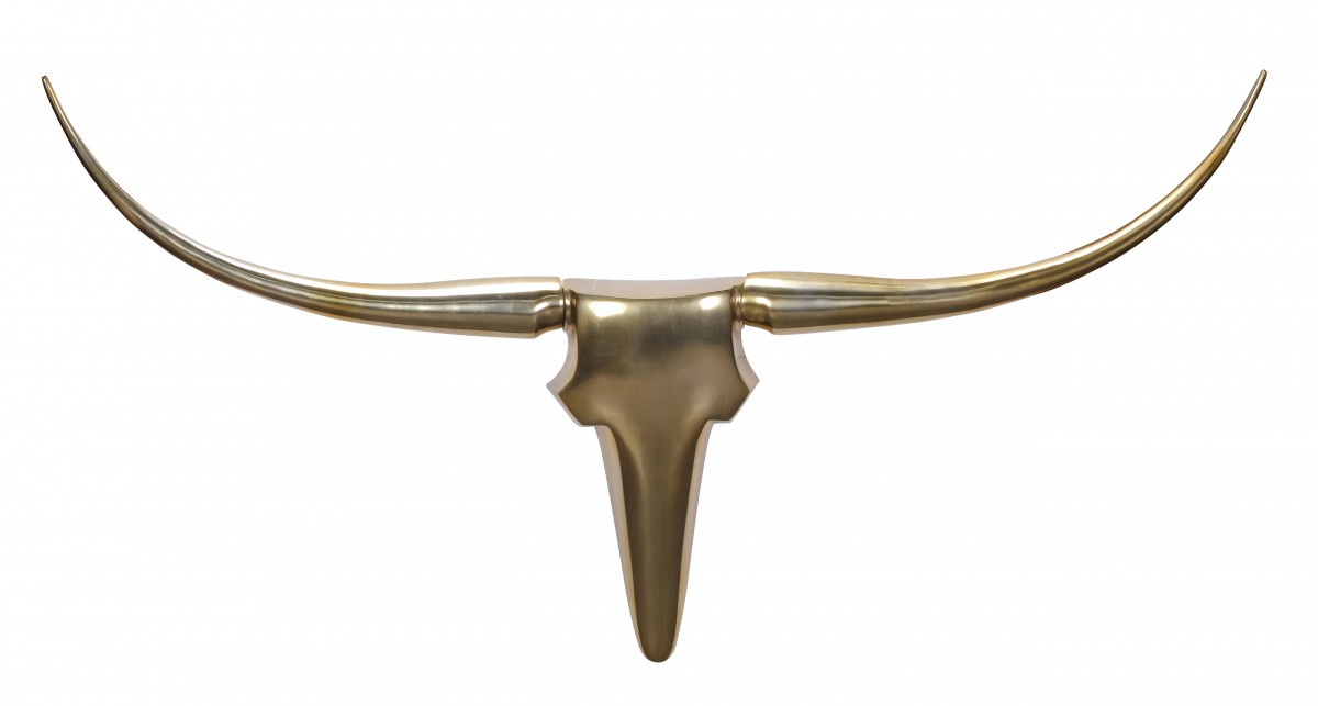 Dekogeweih Hokksund Aluminium Gold 125 × 10 × 60 cm