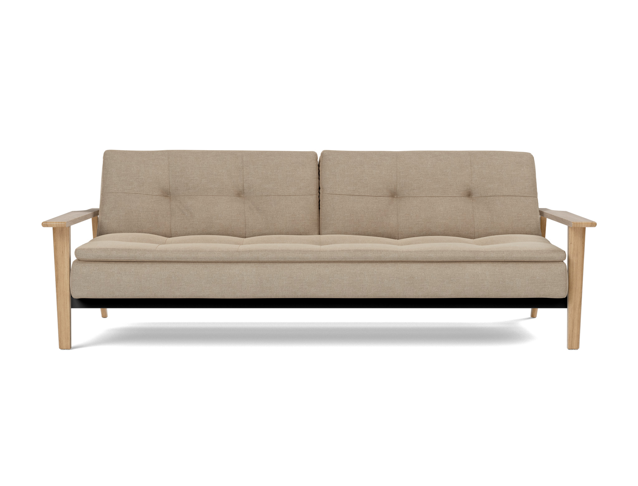 Schlafsofa Dublexo Frej Flachgewebe Phobos 587-Mocha