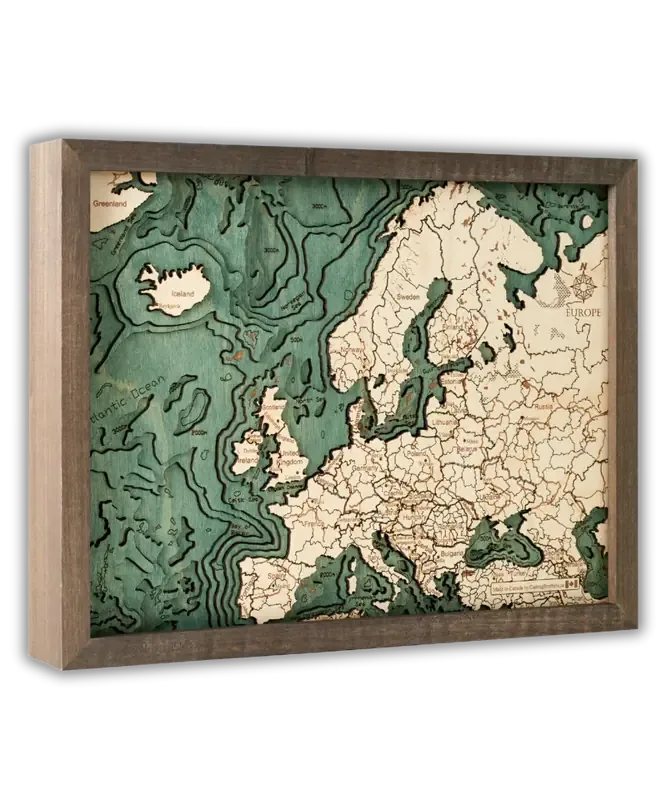 Cutting Brothers 3D Holz-Wandkarten