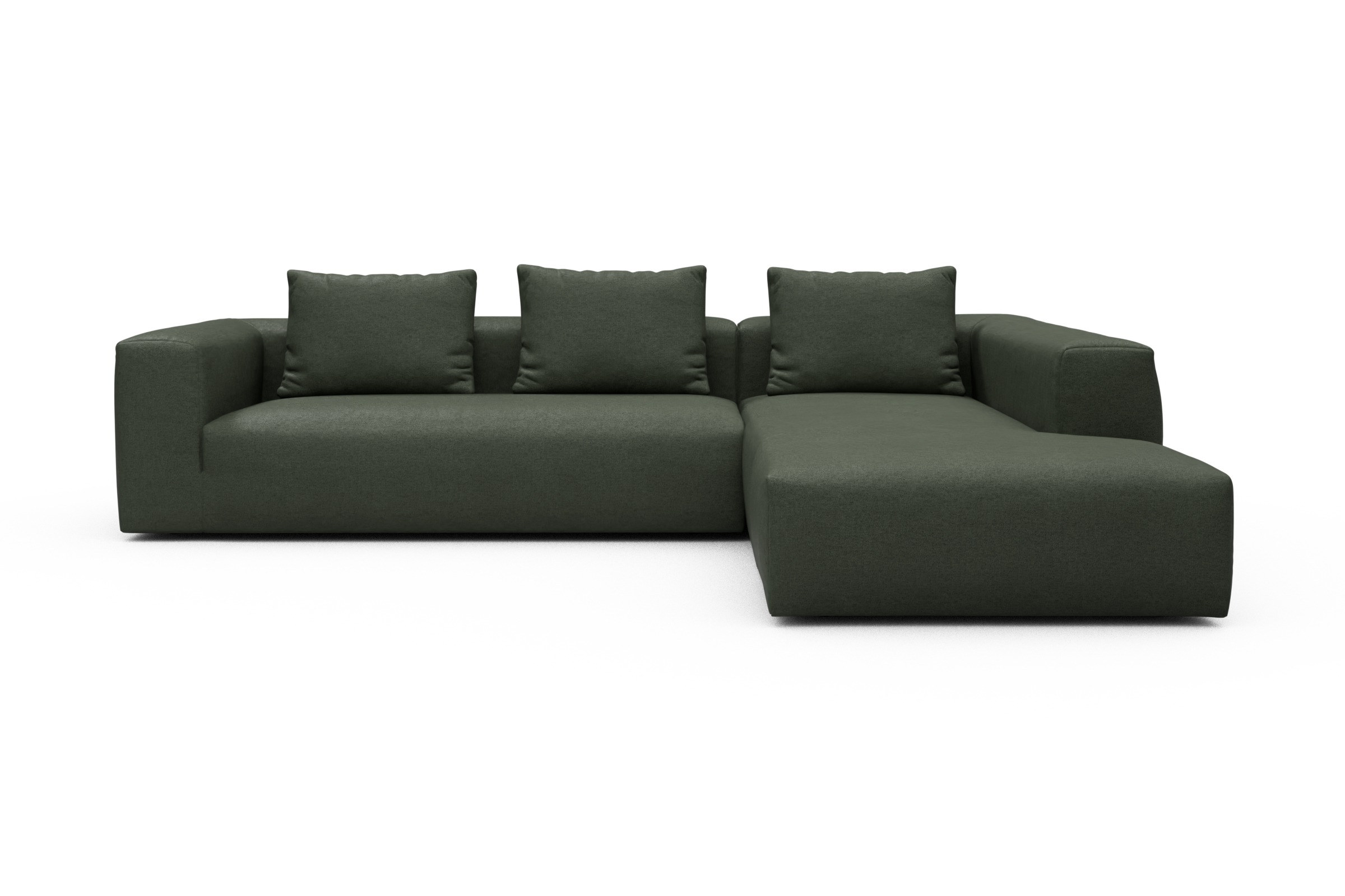 Skandi Home Ecksofa Fred Relax-Ecke rechts mit 2,5-Sitzer Denari-Forest-Green moebelfaktor