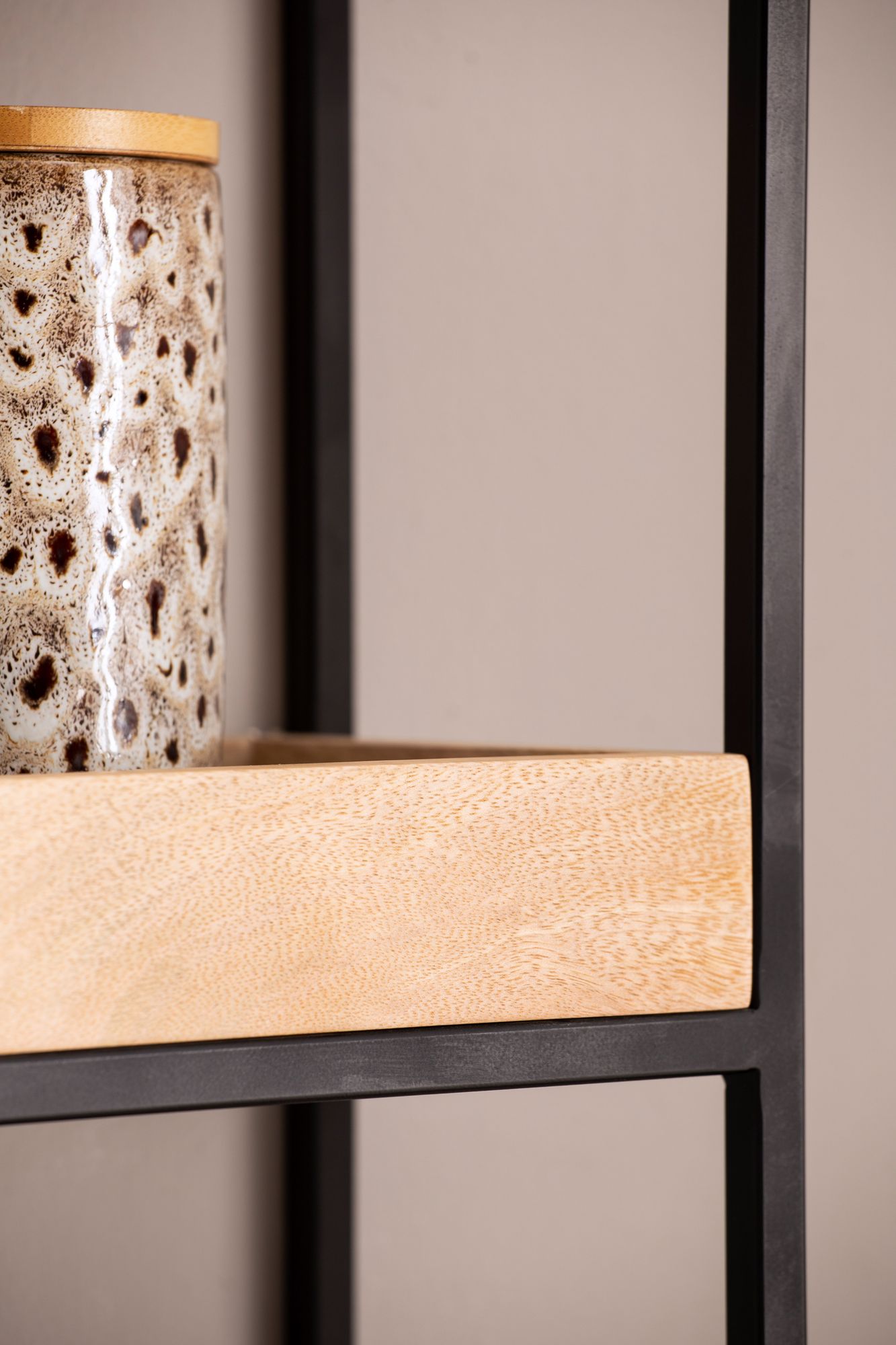 Wandregal Borhaug Mango Massivholz 27 × 18 × 77 cm