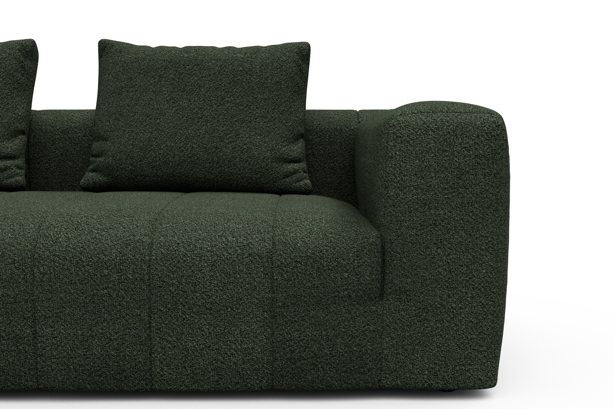Sofa Hugo 3-Sitzer Vanora-Deep-Green