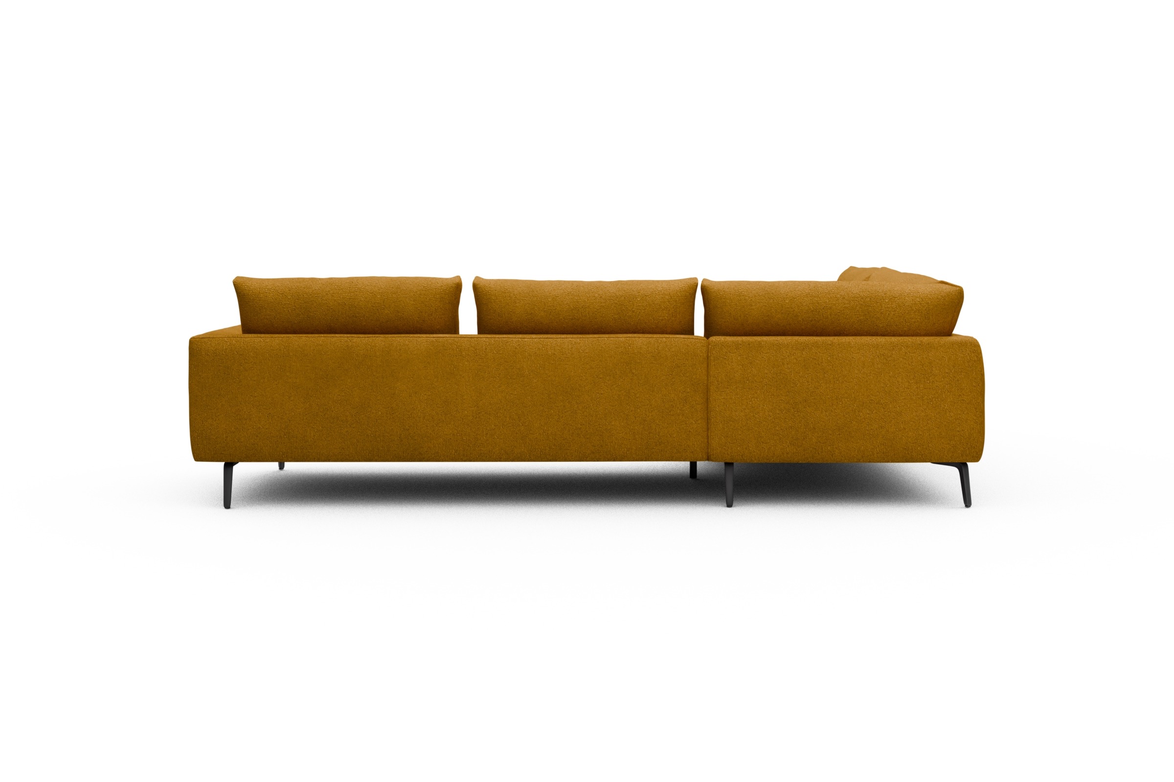 Ecksofa Karl Relax-Ecke links mit 2,5-Sitzer Boucle-Ochre