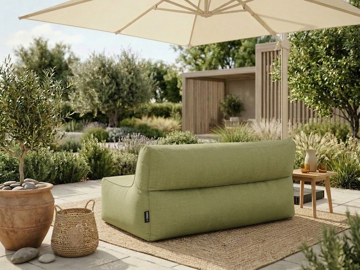 Bobochic Riviera Sofamodul 2-Sitzer Stoff Grün