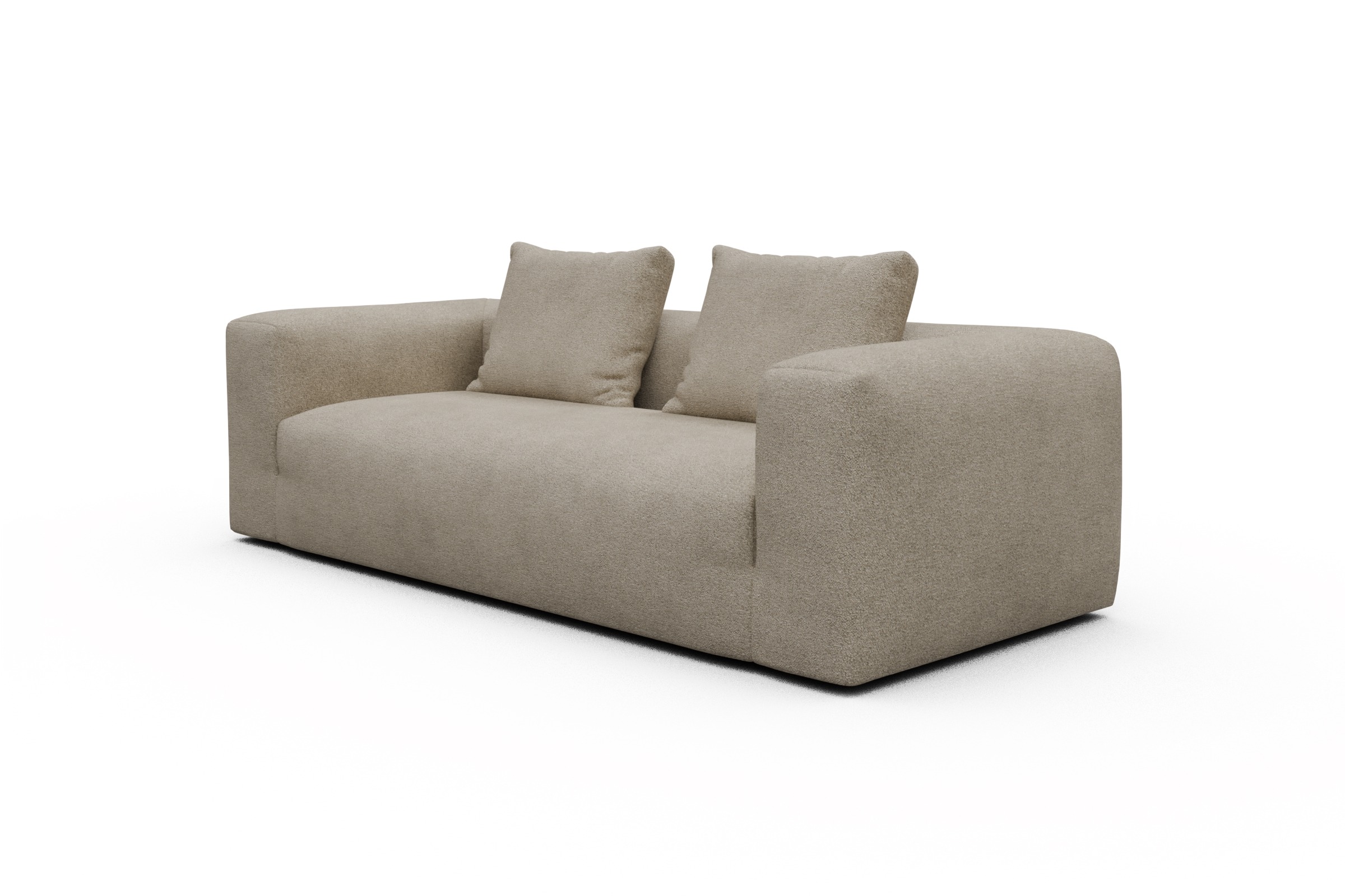 Sofa Fred 3-Sitzer Boucle-Belge