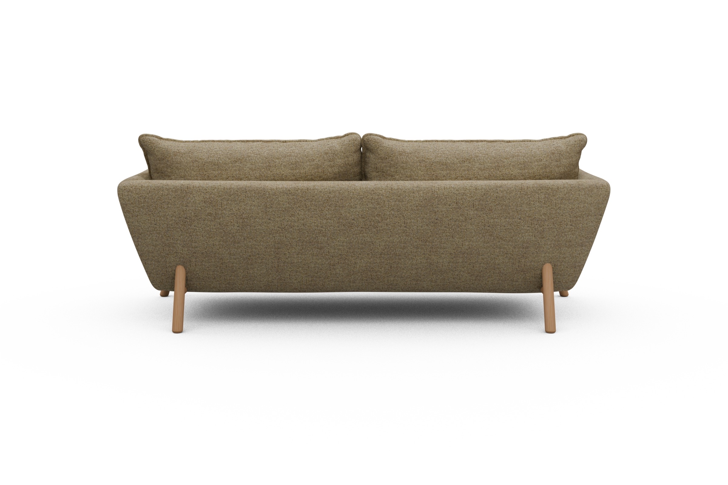 Sofa Emil PREMIUM 3-Sitzer Beinfarbe Eiche Natur Carreno-Silician-Yellow