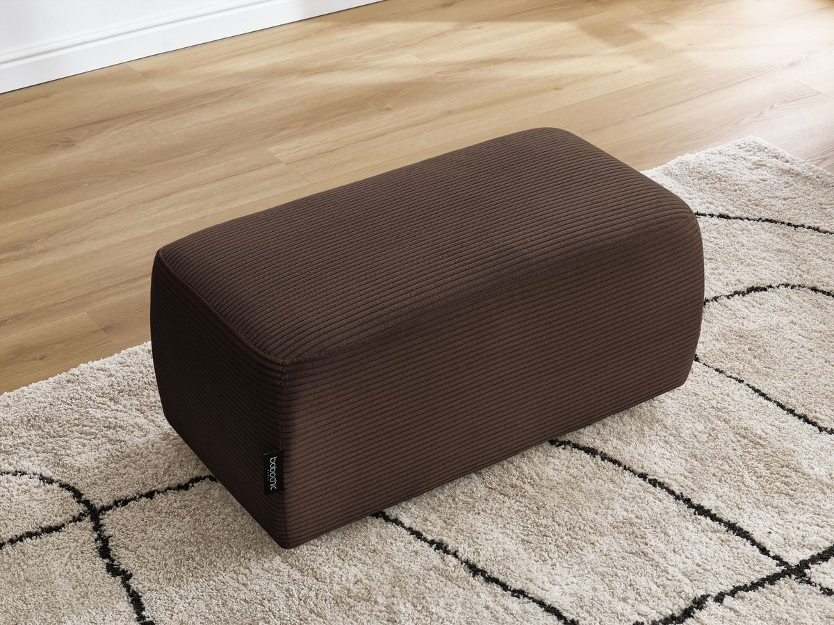 Bobochic Atilla Pouf Cordsamt Braun