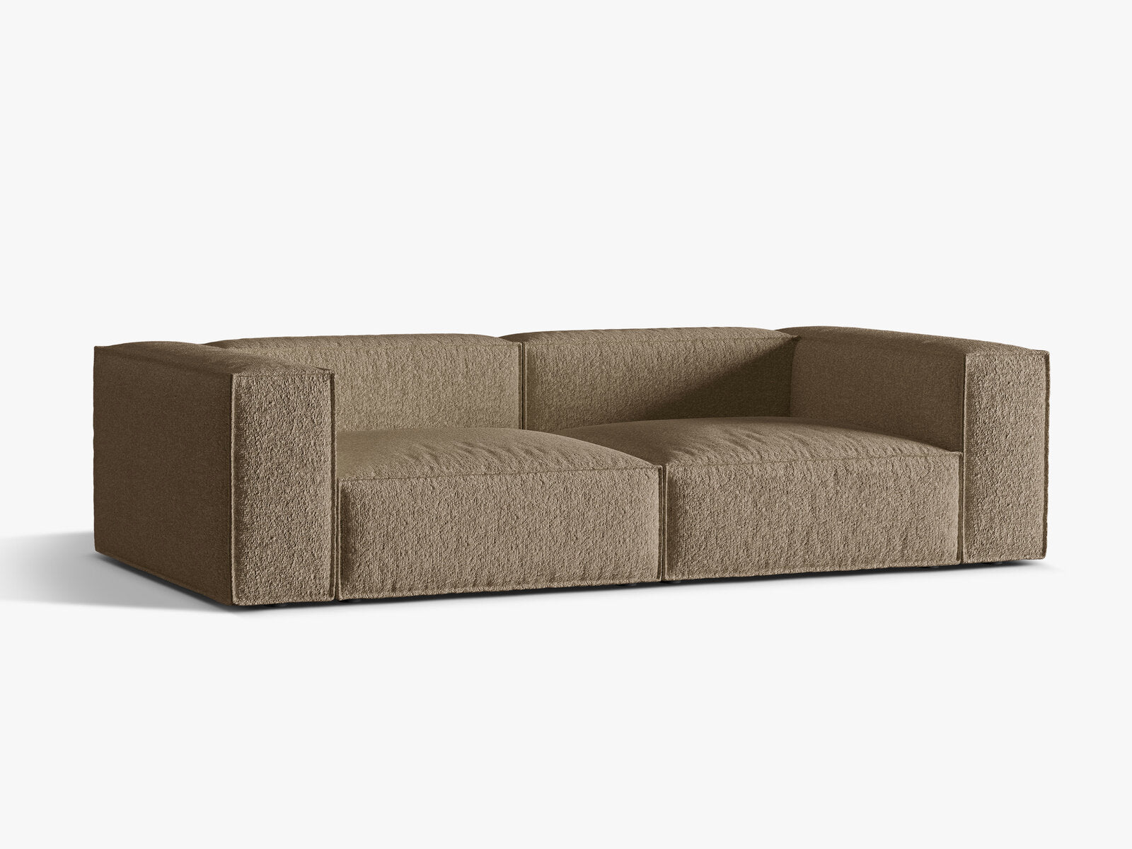 Micadoni Sofa Nuria 4-Sitzer Boucle Cappuccino