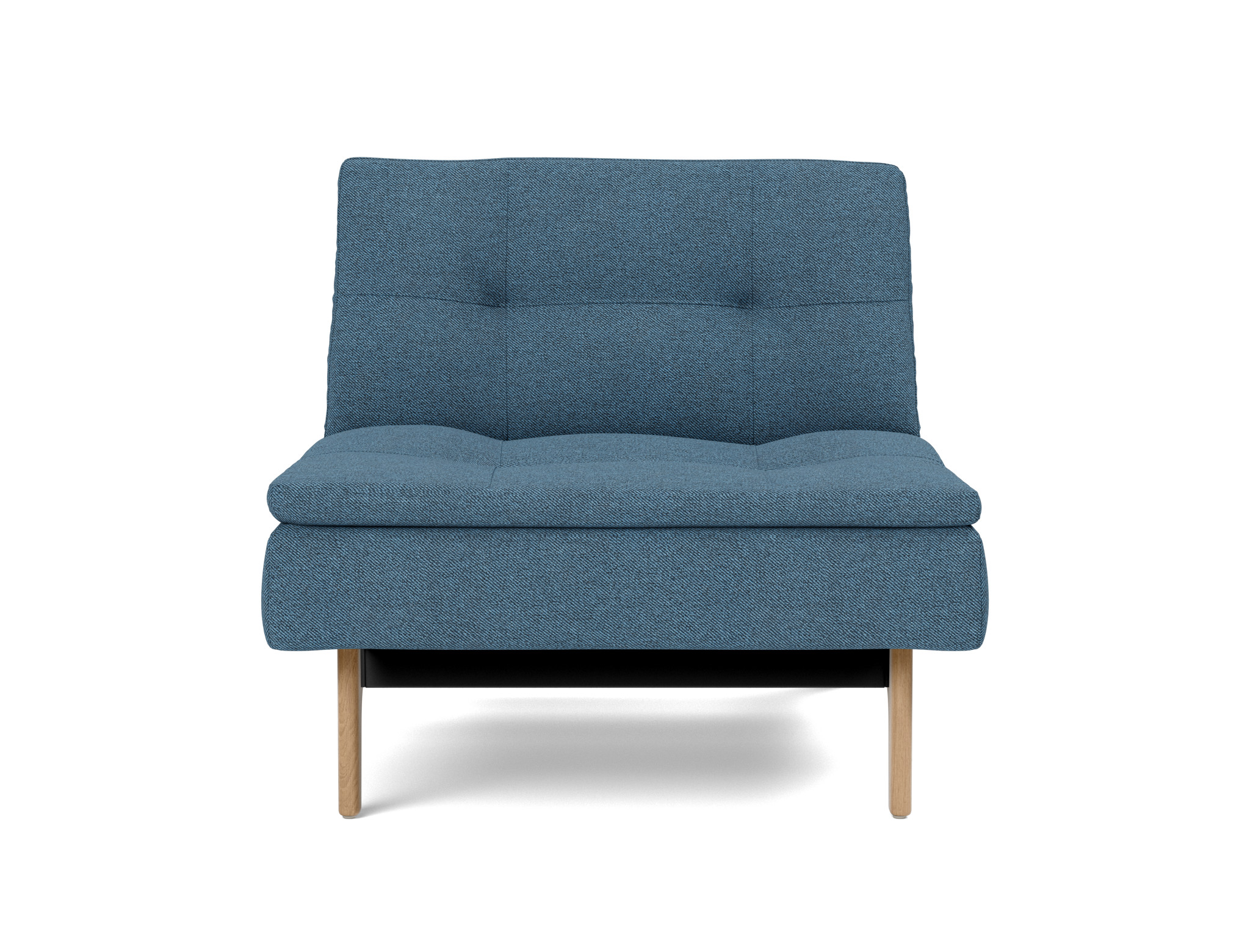 Sessel Dublexo Strukturierter Stoff Weda 302-Weda-Blue Beine Eiche