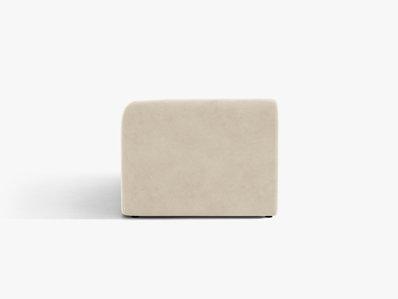 Micadoni Modul Miley 2-Sitzer Samt Venus Helles Beige Rechts