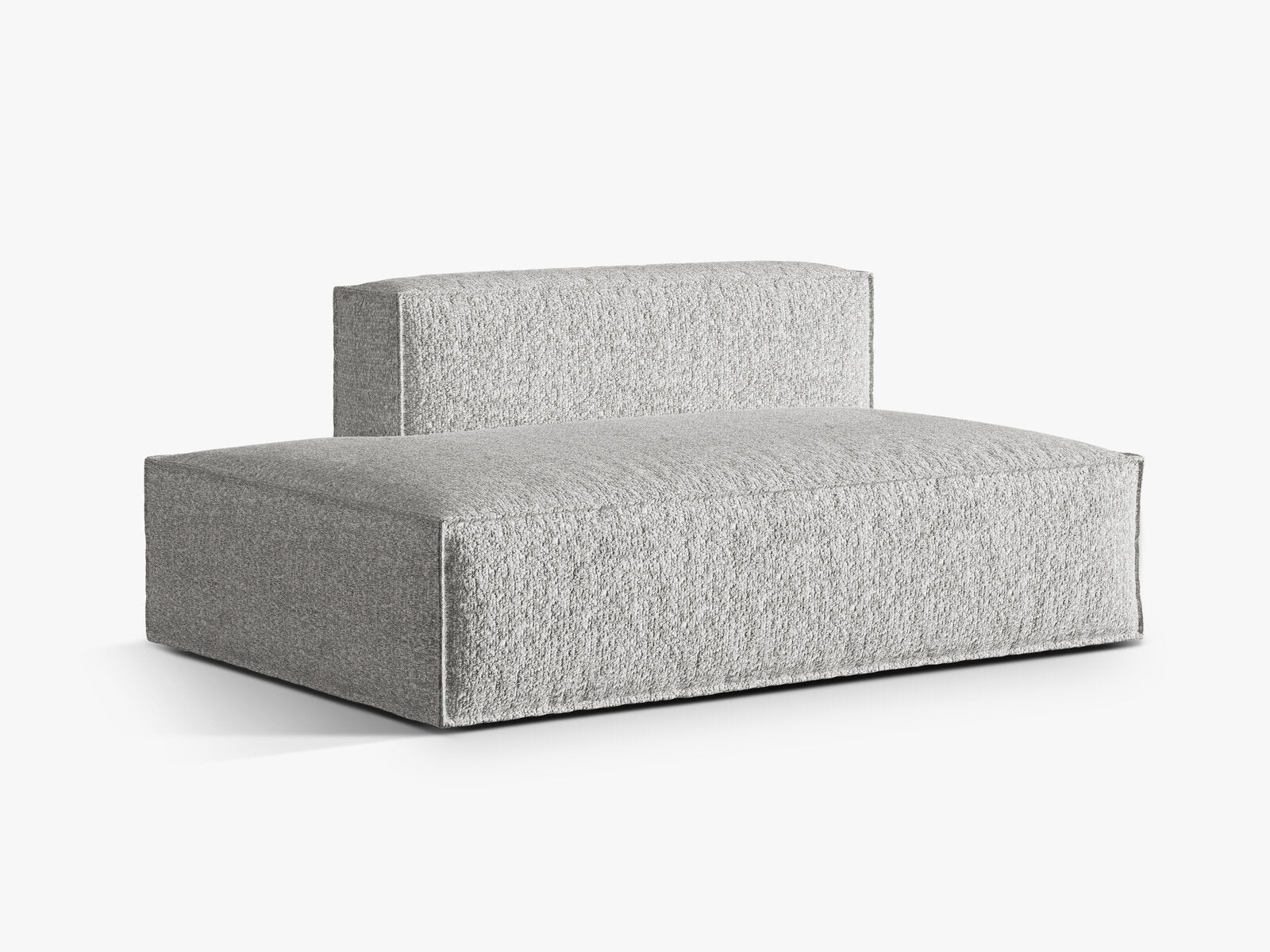 Micadoni Modul Nuria 3-Sitzer Links Boucle Silber