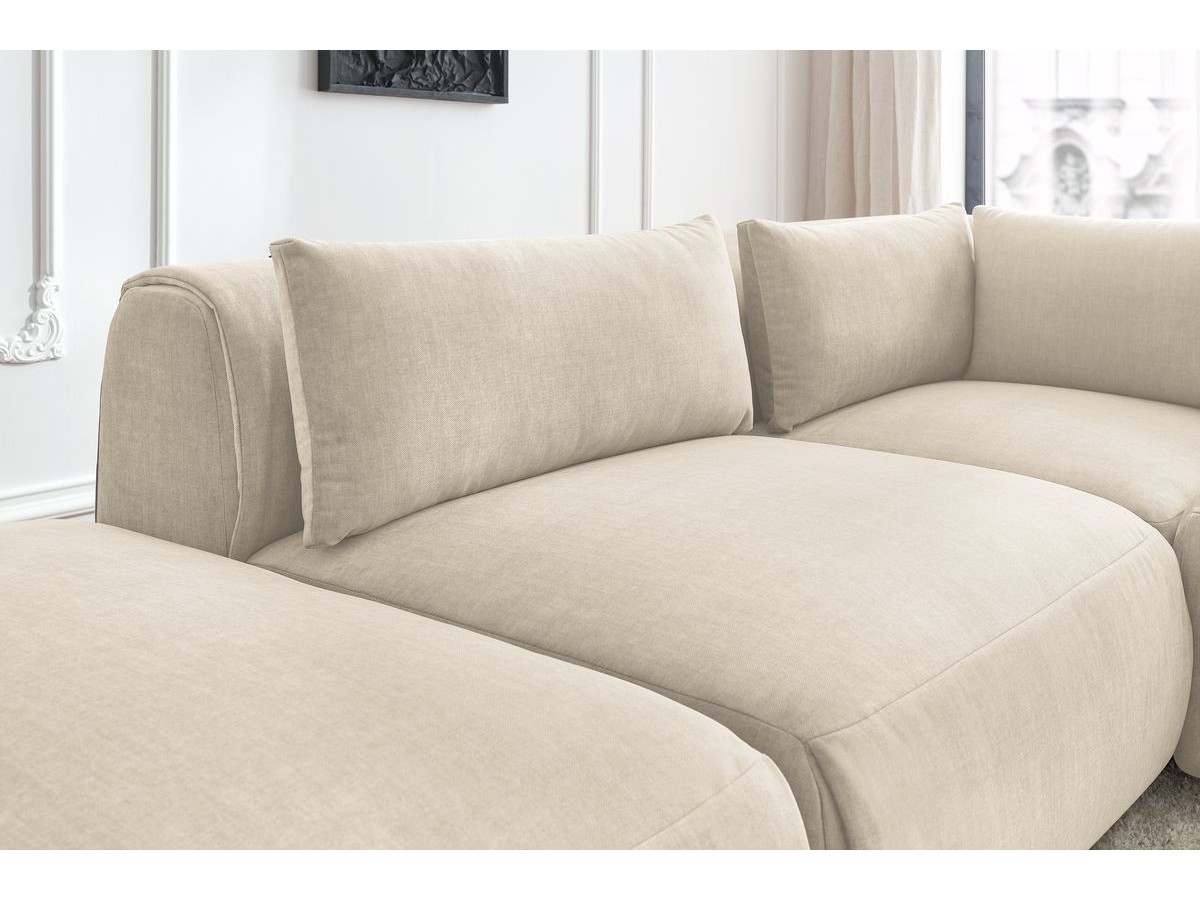 Bobochic Jeanne Ecksofa 271 × 300 cm Samt Beige