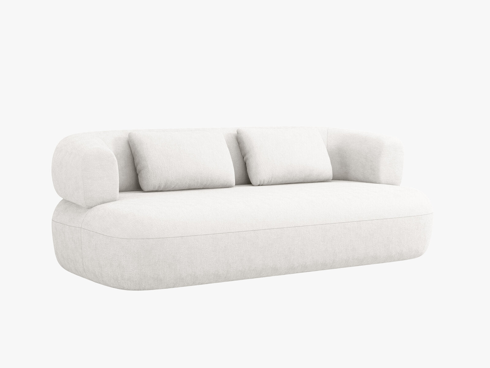 Micadoni Sofa Jenny 2-Sitzer Chenille Perfect Harmony Helles Beige