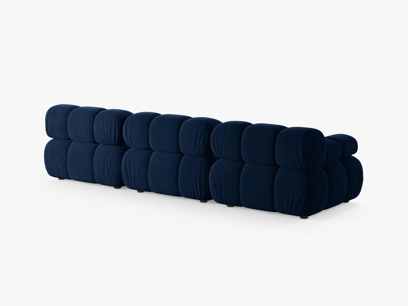 Micadoni Modulares Sofa Bellis 3-Sitzer Samt Bluvel Königsblau
