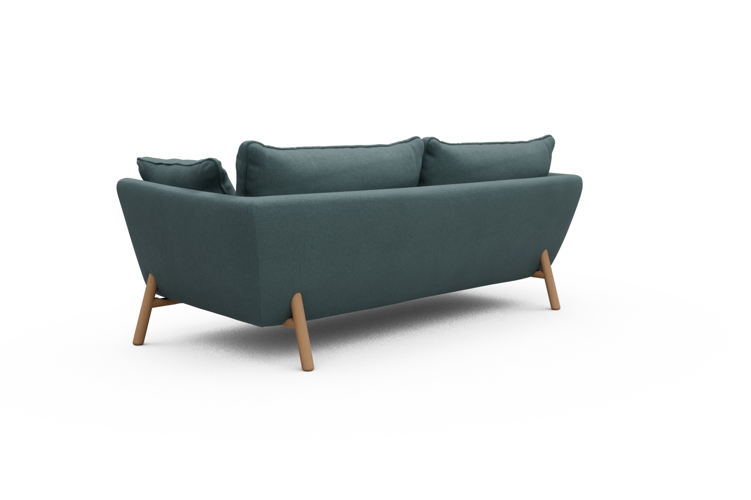 Sofa Emil PREMIUM 3-Sitzer Beinfarbe Eiche Natur Satya-Niagara
