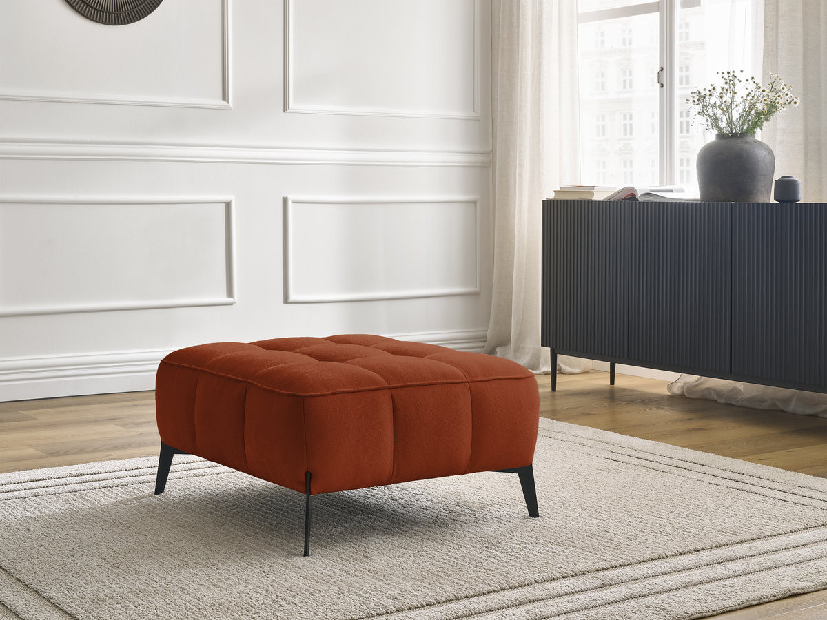 Bobochic Anis Pouf Strukturstoff Orange