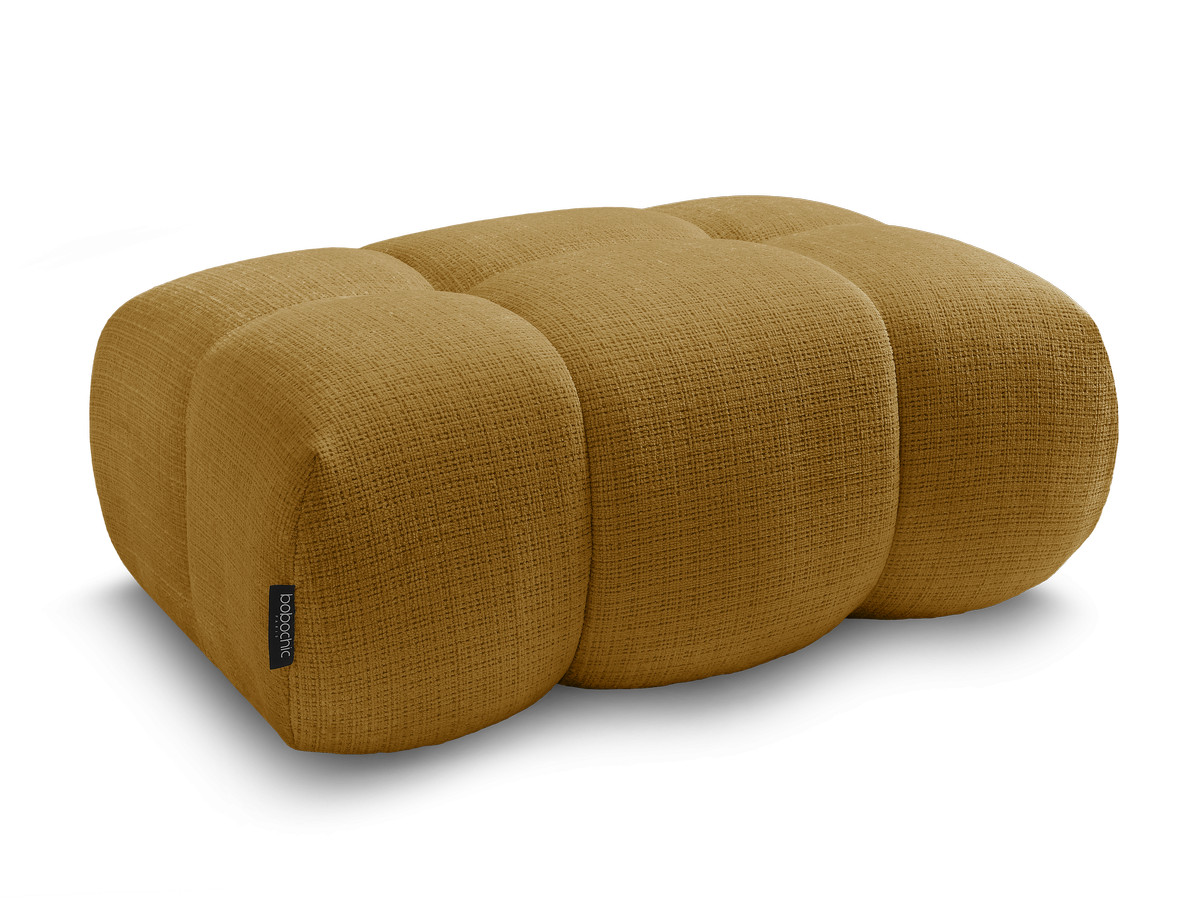 Bobochic Ivane Pouf Strukturstoff Gelb