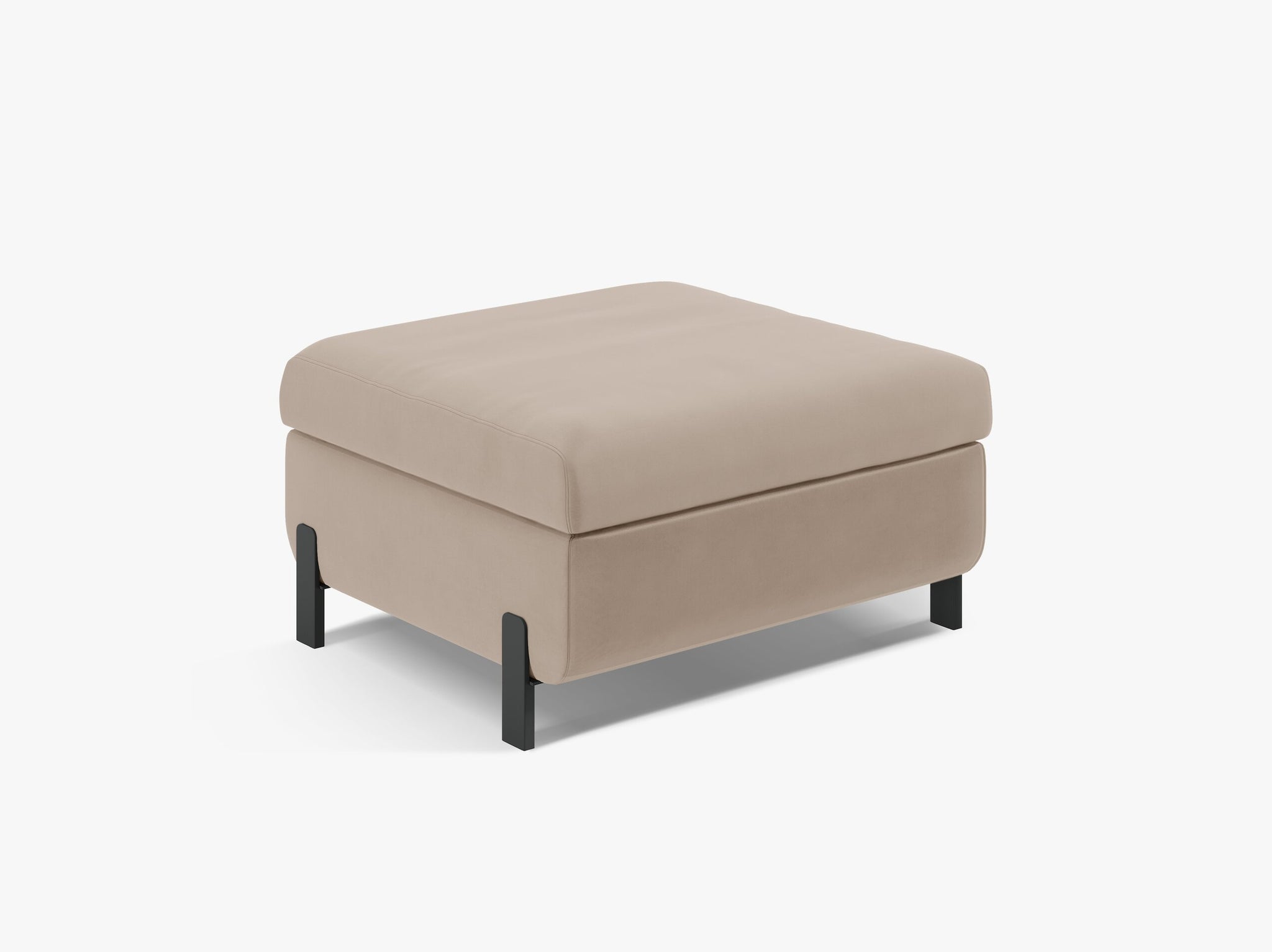 Micadoni Hocker Gloria 1-Sitzer Samt Beige