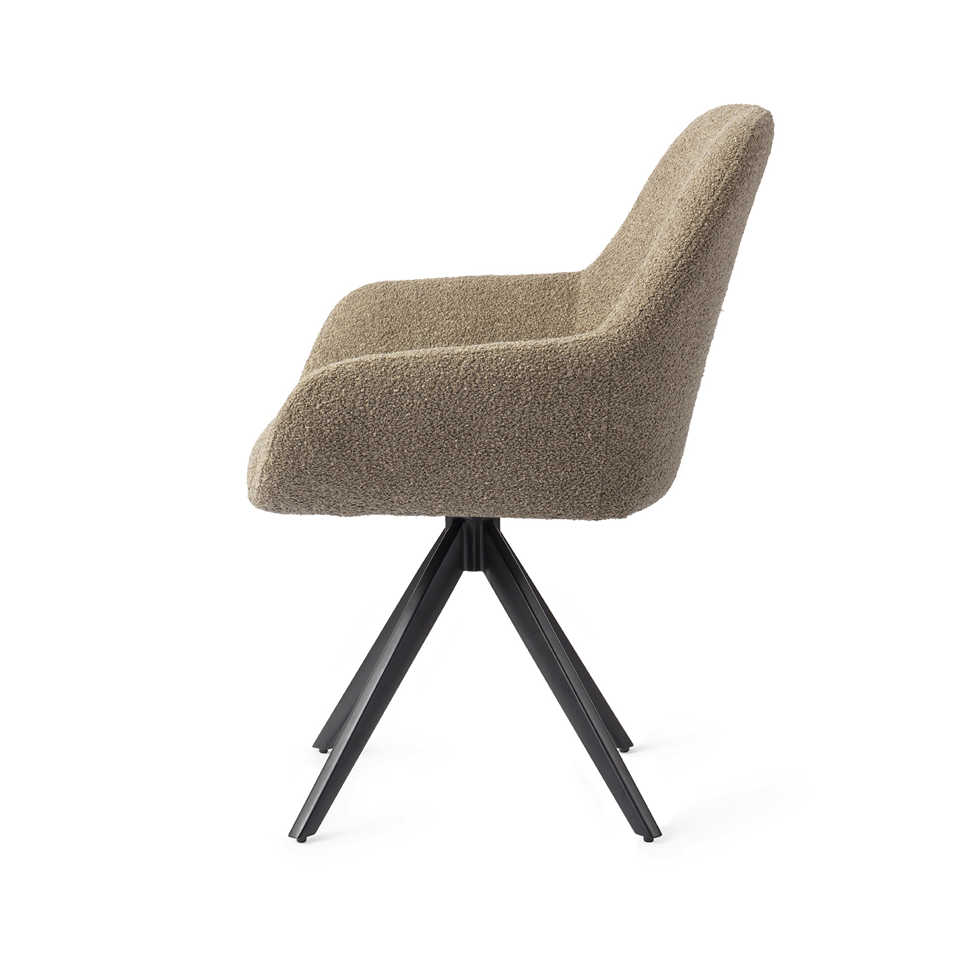 Jesper Home Esszimmerstuhl Kushi Moss Meadow Turn Schwarz