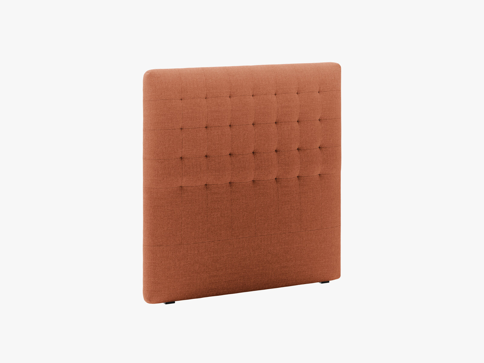 Micadoni Nova Samtiger Kopfteil 120 cm (H 120 cm) Strukturierter Stoff Liberty Ziegel 120x120
