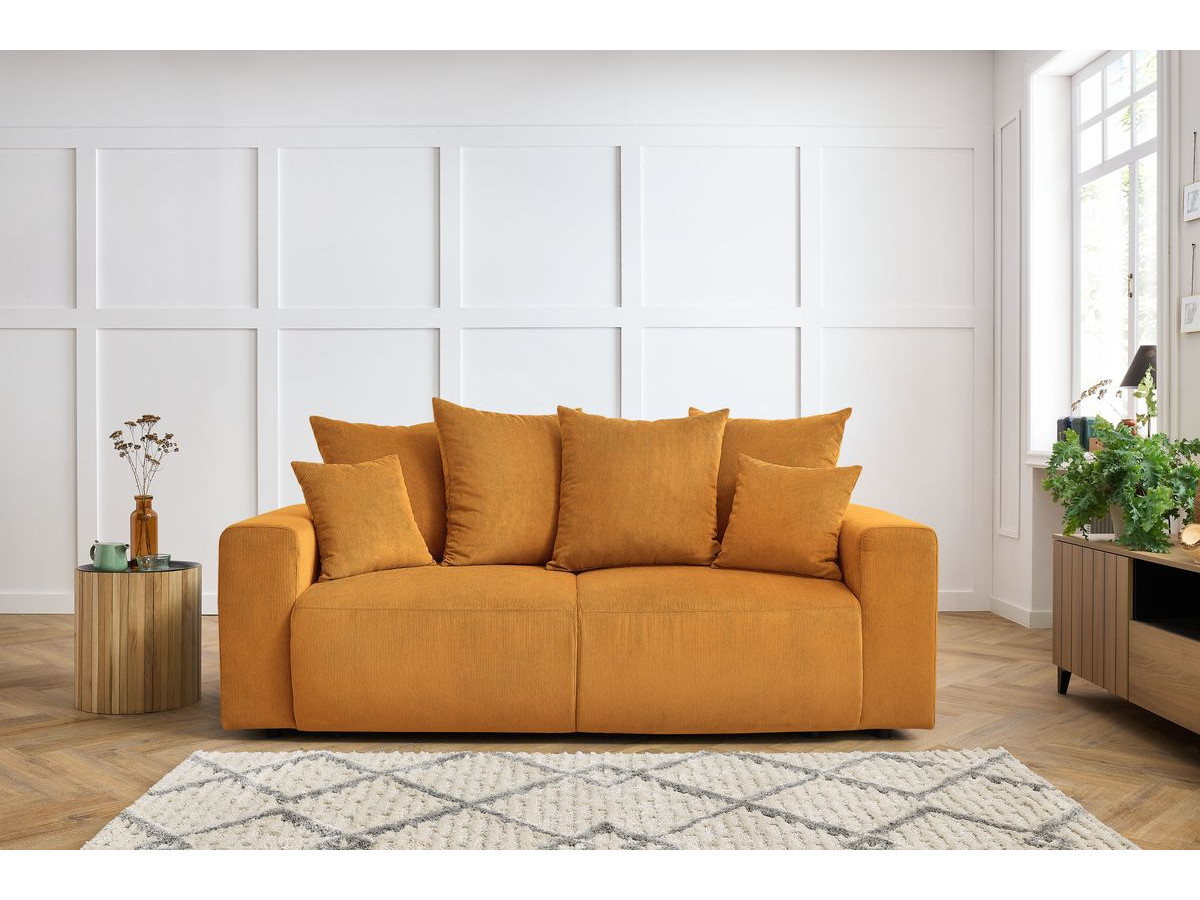 Bobochic Envy Sofa 2-Sitzer Cordsamt Gelb