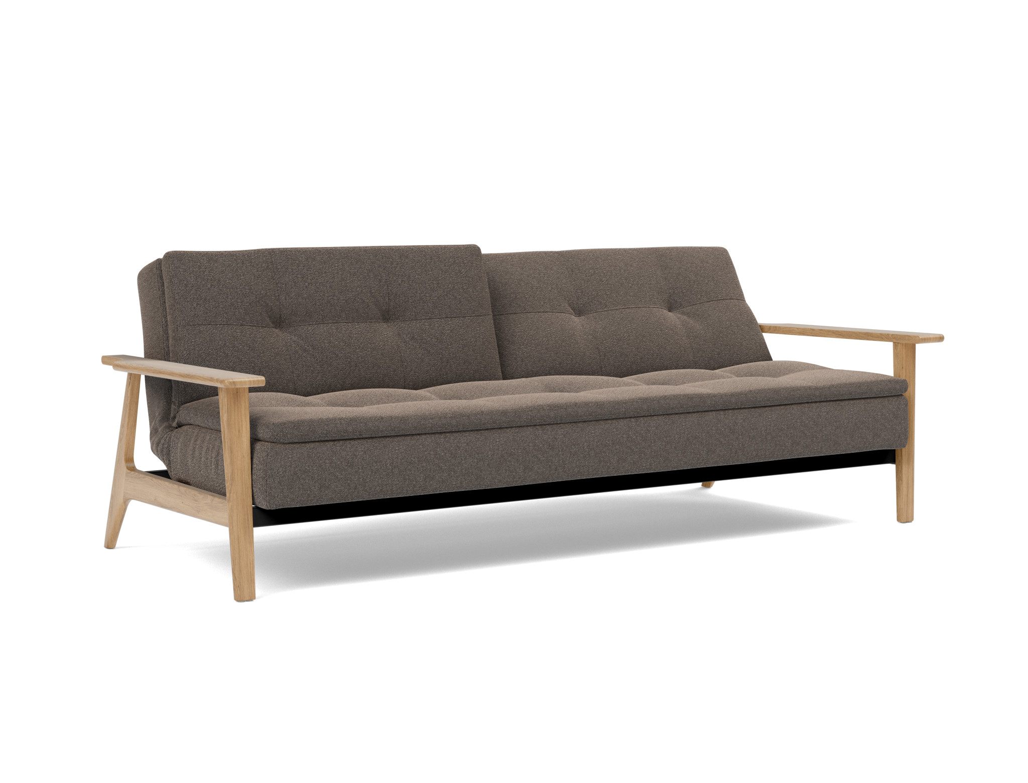 Schlafsofa Dublexo Frej Boucle Skandi 530-Taupe