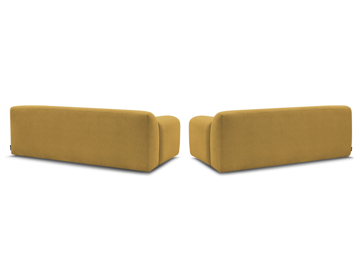 Bobochic Melisse Sofa 5-Sitzer Melange-Stoff Gelb